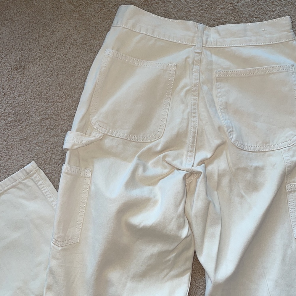 Brandy Melville cream cargo pants